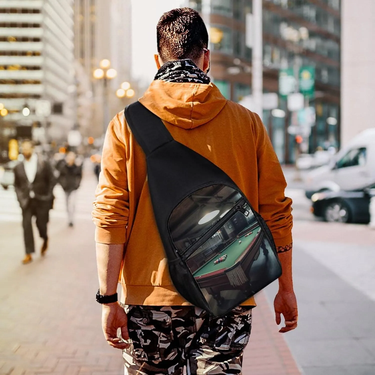 Crossbody Bag for Women Men Sling Bag Cool Dolphin Chest Bag Crossbody Adjustable Shoulder Bag
