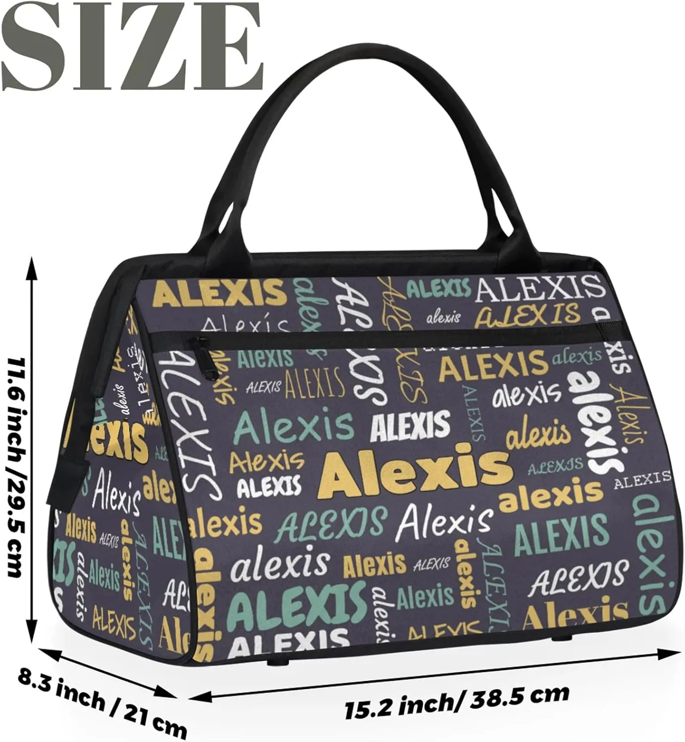 Custom Gymnastics Duffel Bag Personalized Name Dance Ballet Bags Waterproof