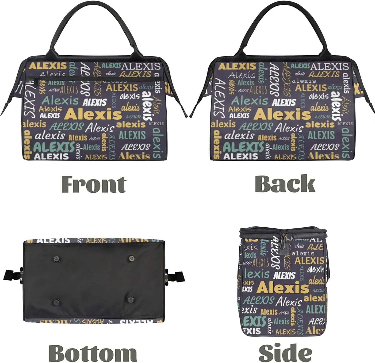 Custom Gymnastics Duffel Bag Personalized Name Dance Ballet Bags Waterproof