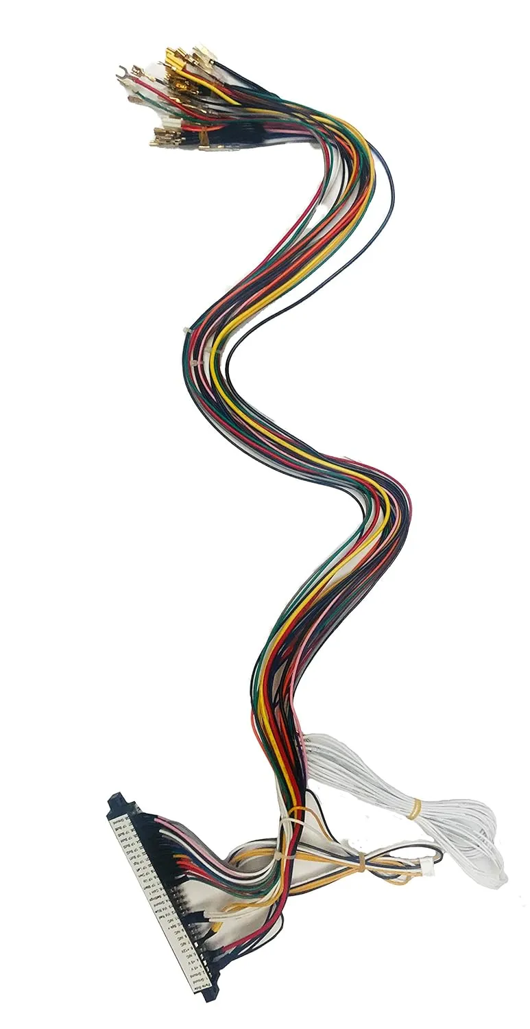 Custom Jamma Harness Compatible with Pandoras Box Bartops 3/4 Scale Cabinets 0.110 Sanwa Connections Arcade