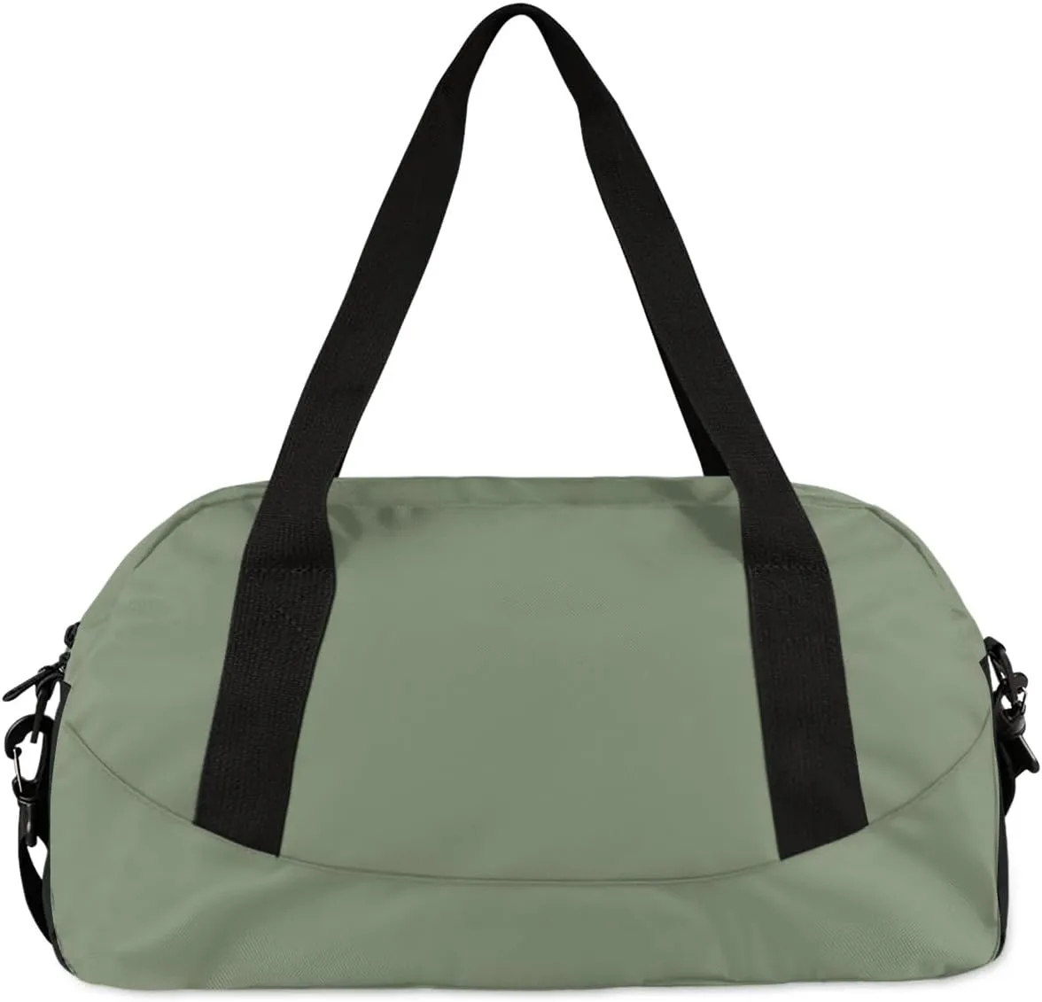 Custom Sport Gym Bag, Personalized Name and Team Name Overnight Duffel Bag for Boys Girls Dance Weekender Bags Travel Tote Bag, Army Green