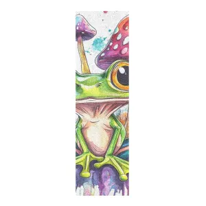 Cute Frog Mushroom Art Painting Grip Tape roll for Skateboards Waterproof Grip Tape for Scooter 33×9 Inch lijas para Skateboard