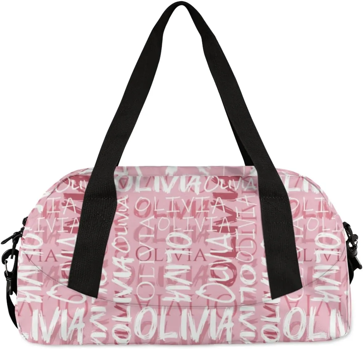 Dance Bag Custom Sport Bag Travel Duffel Bag Personalized Duffel Overnight Bag Cheer Bag Cheerleader Bag for Girls Boys Customized Gym Bag Kids Gifts - Light Pink