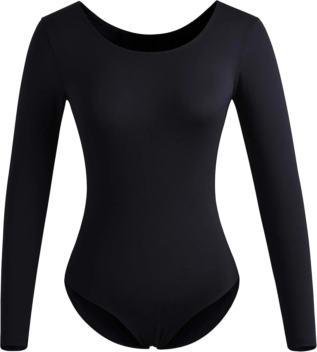 DANSHOW Women Long Sleeve Dance leotards for Ballet Adult lady Train top
