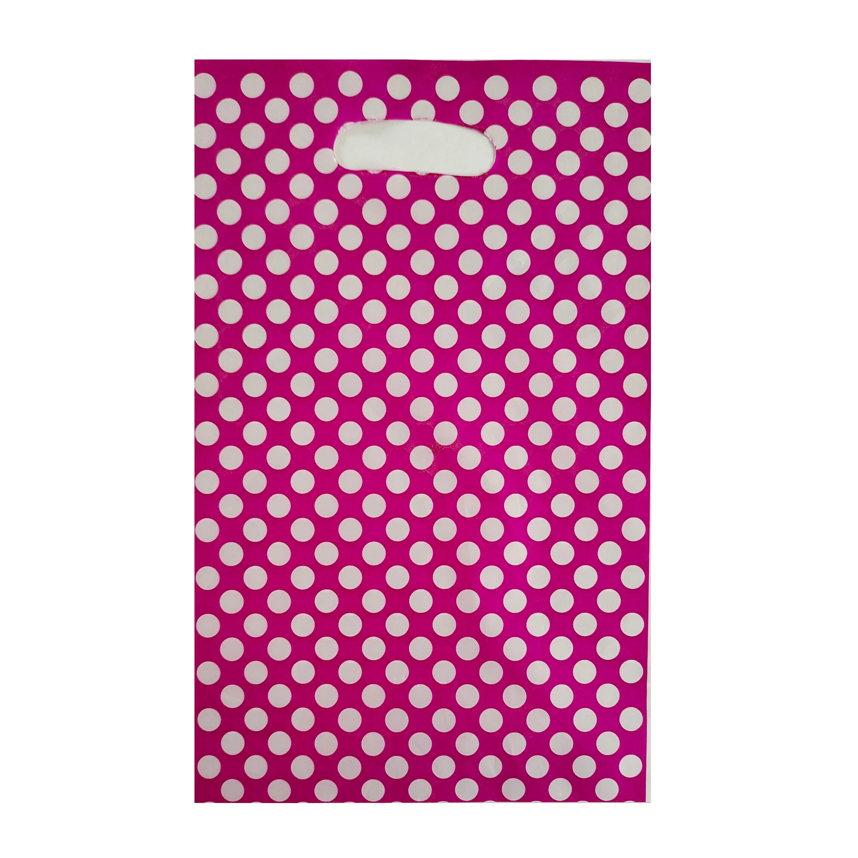 Dark Pink Polka Dots Loot Bag