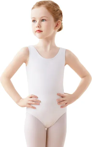 Daydance Lined Spandex Vest Girls Leotards for Ballet, Dance, Gymnastics, Swim