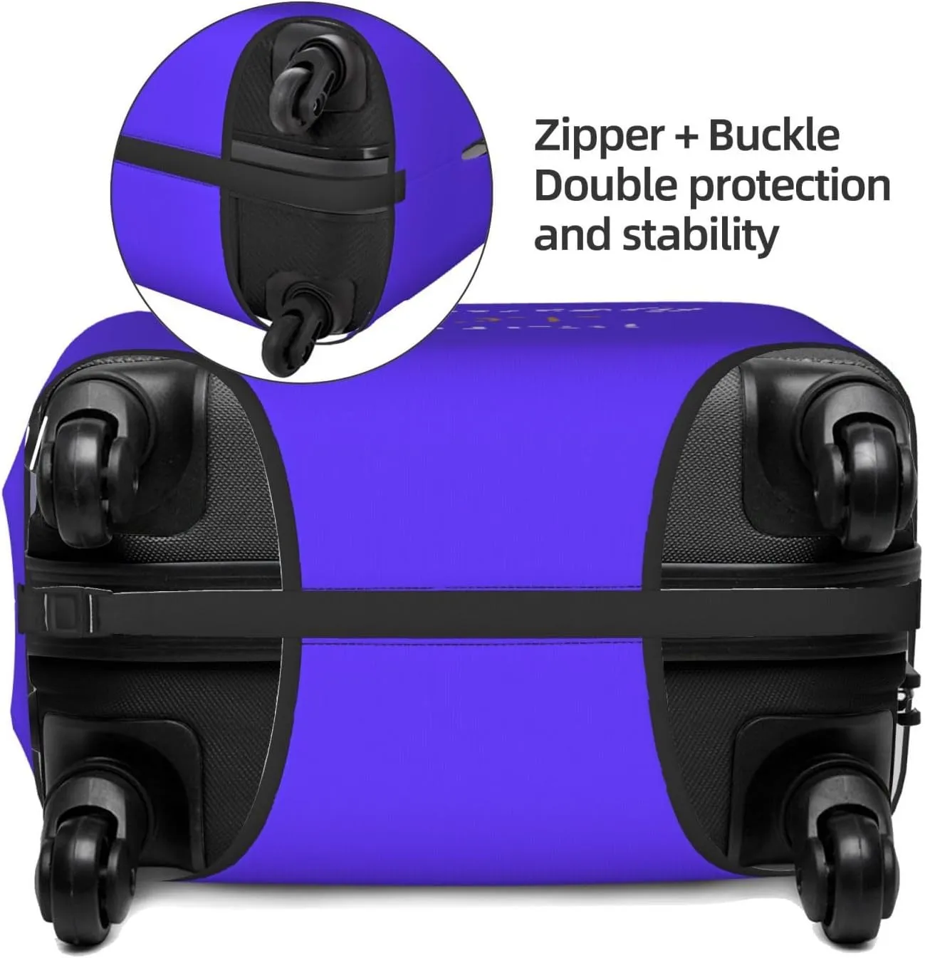 Definitely Not Yours Travel Luggage Cover Fits 18-32 Inch Luggage, Elastic Suitcase Cover Protector with Concealed Zipper for Wheeled Suitcase Travel Accessories