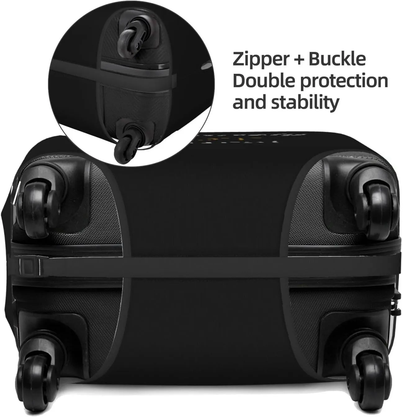 Definitely Not Yours Travel Luggage Cover Fits 18-32 Inch Luggage, Elastic Suitcase Cover Protector with Concealed Zipper for Wheeled Suitcase Tsa Approved