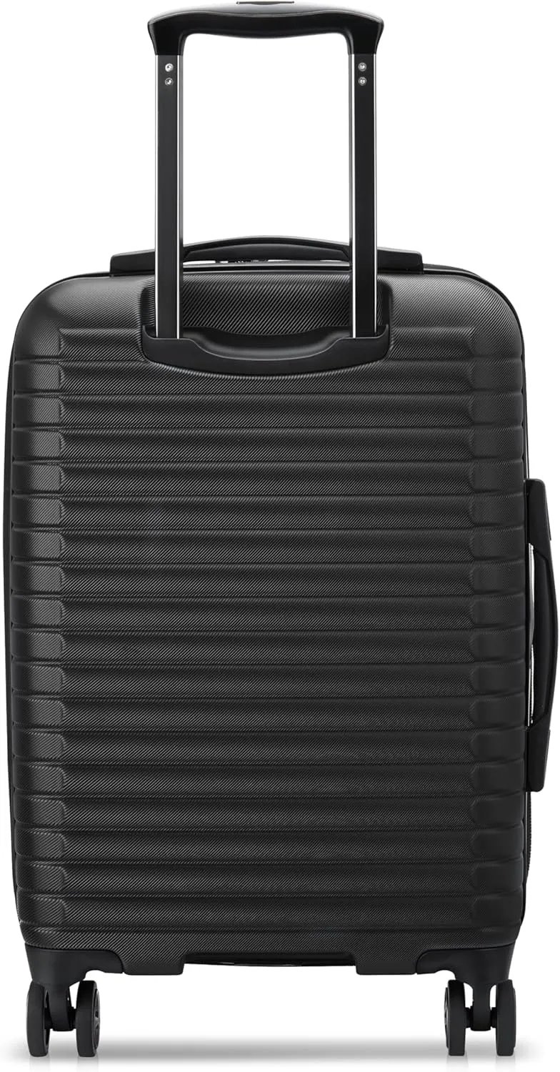 DELSEY PARIS Cruise 3.0 Hardside Expandable Luggage with Spinner Wheels, Black, Carry on 21 Inch