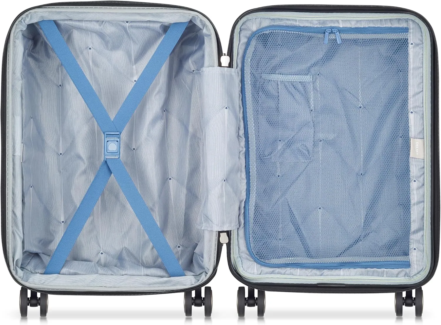 DELSEY PARIS Cruise 3.0 Hardside Expandable Luggage with Spinner Wheels, Black, Carry on 21 Inch