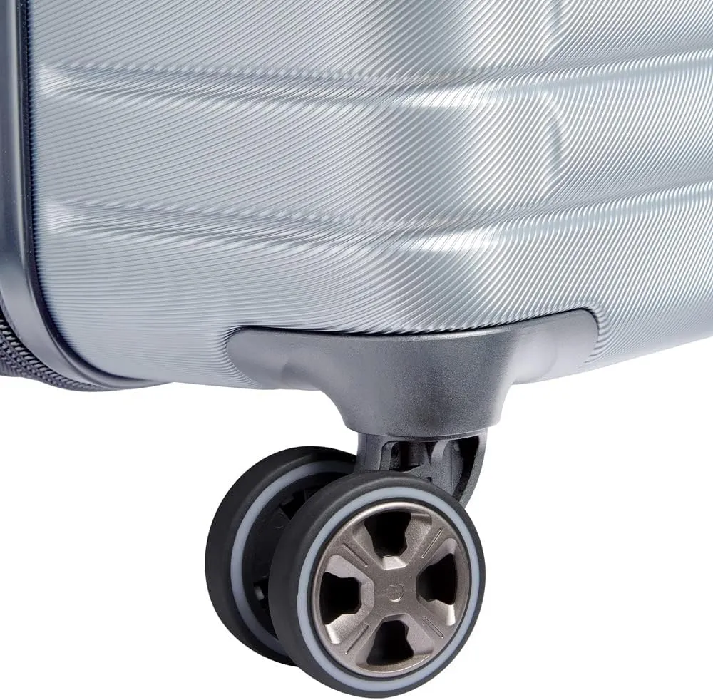 DELSEY PARIS Cruise 3.0 Hardside Expandable Luggage with Spinner Wheels, Platinum, Checked-Large 28 Inch