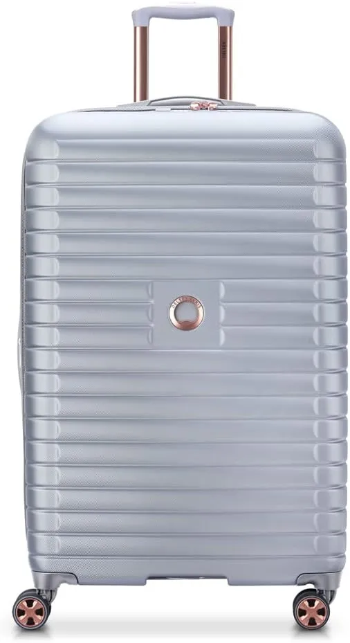 DELSEY PARIS Cruise 3.0 Hardside Expandable Luggage with Spinner Wheels, Platinum, Checked-Large 28 Inch