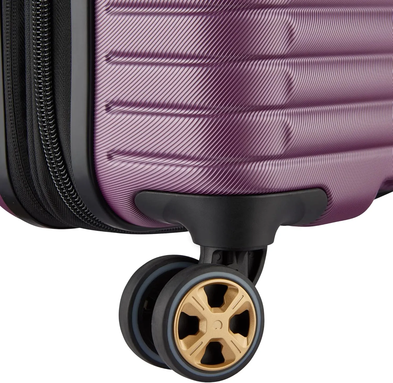 DELSEY PARIS Cruise 3.0 Hardside Expandable Luggage with Spinner Wheels, Plum, Checked-Large 28 Inch