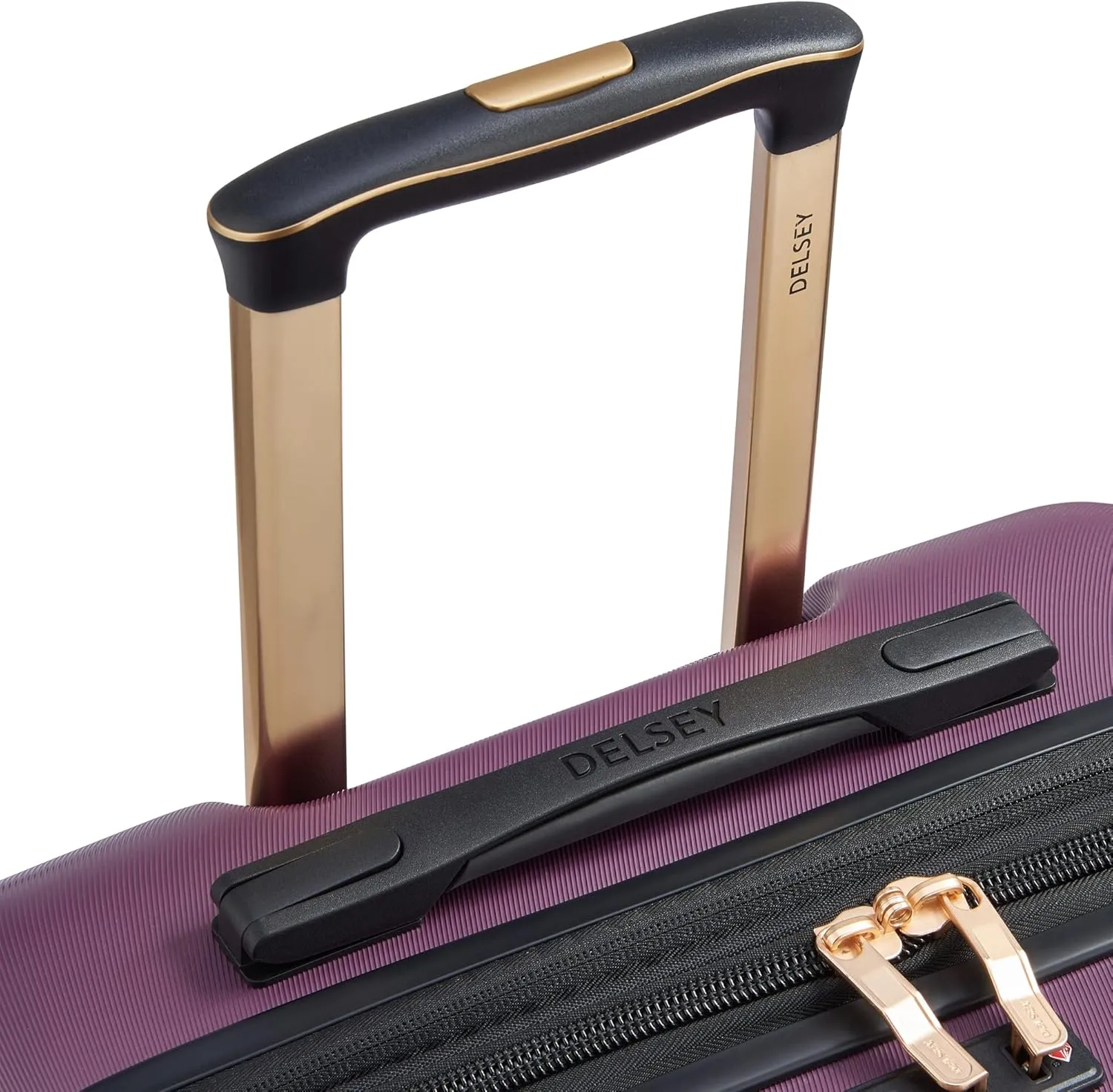 DELSEY PARIS Cruise 3.0 Hardside Expandable Luggage with Spinner Wheels, Plum, Checked-Large 28 Inch