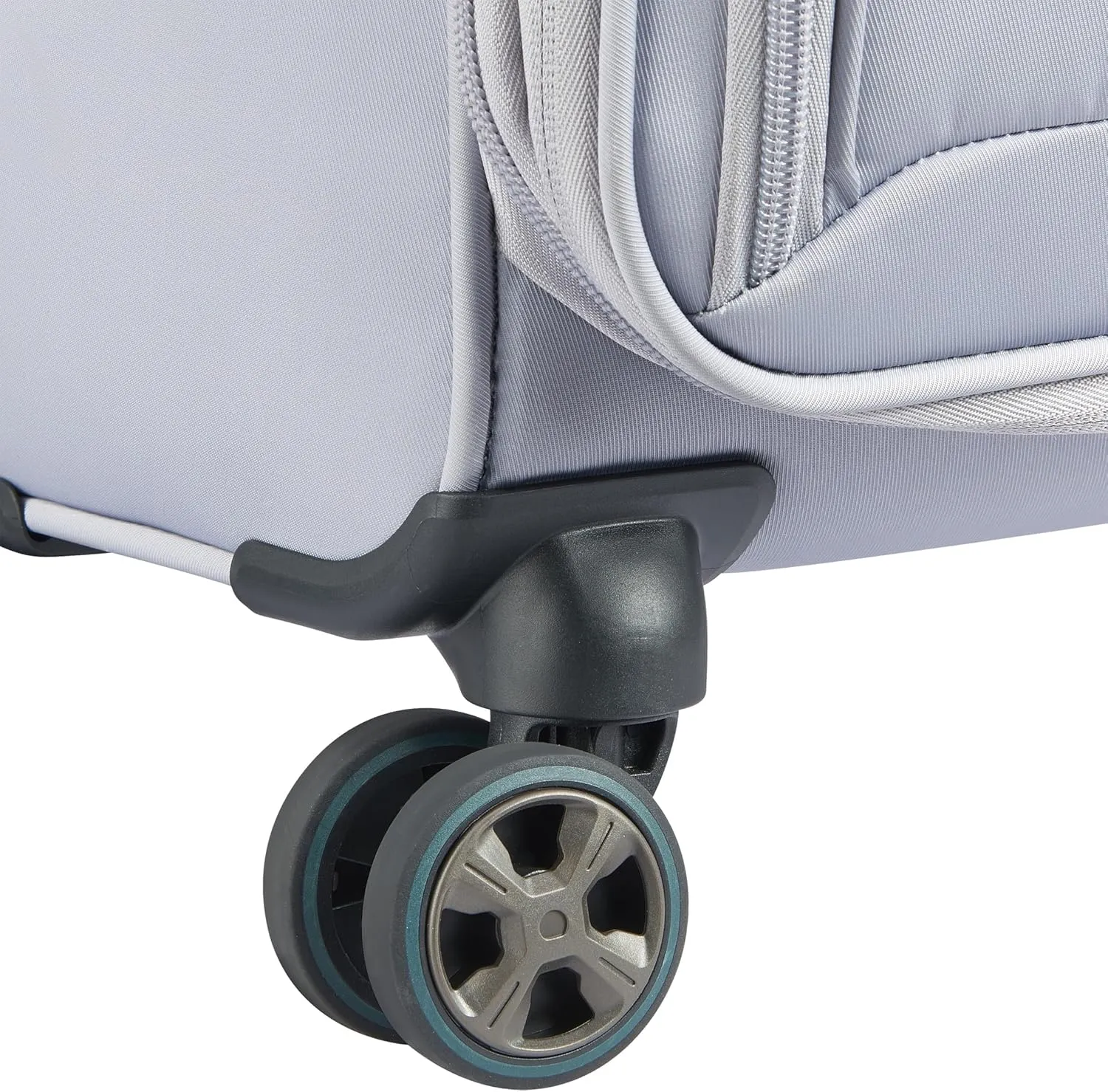 DELSEY Paris Cruise 3.0 Softside Expandable Luggage with Spinner Wheels, Platinum, Carry On 20 Inch
