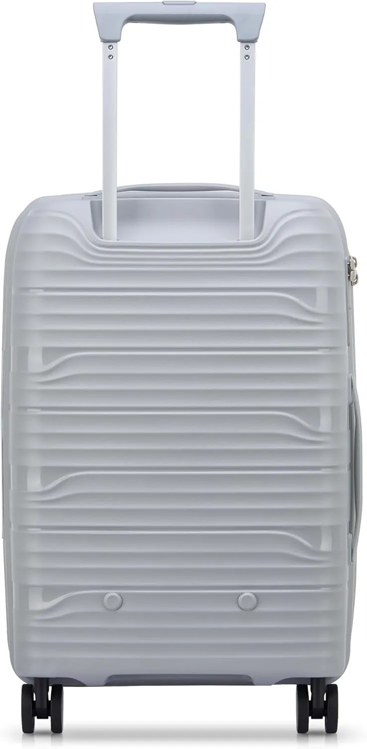 DELSEY Paris Dune Hardside Expandable Luggage with Spinner Wheels, Lunar Rock, Carry On 21 Inch
