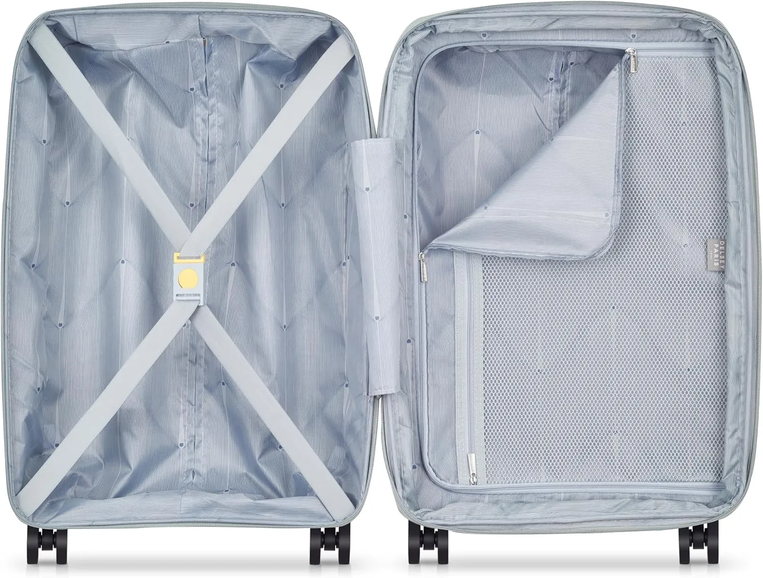 DELSEY Paris Dune Hardside Expandable Luggage with Spinner Wheels, Lunar Rock, Carry On 21 Inch