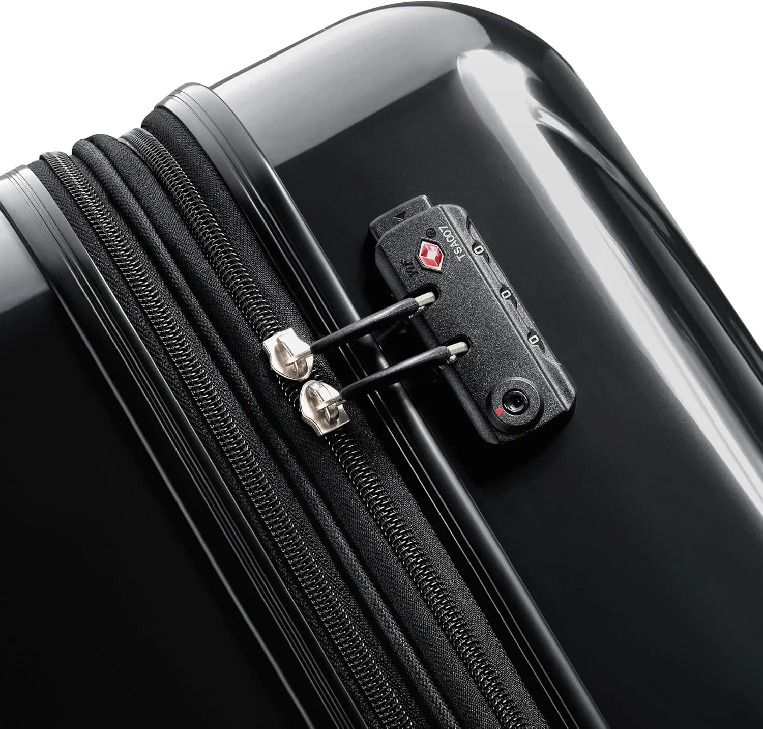 DELSEY PARIS Helium Aero Hardside Expandable Luggage with Spinner Wheels, Black, Checked-Medium 25 Inch