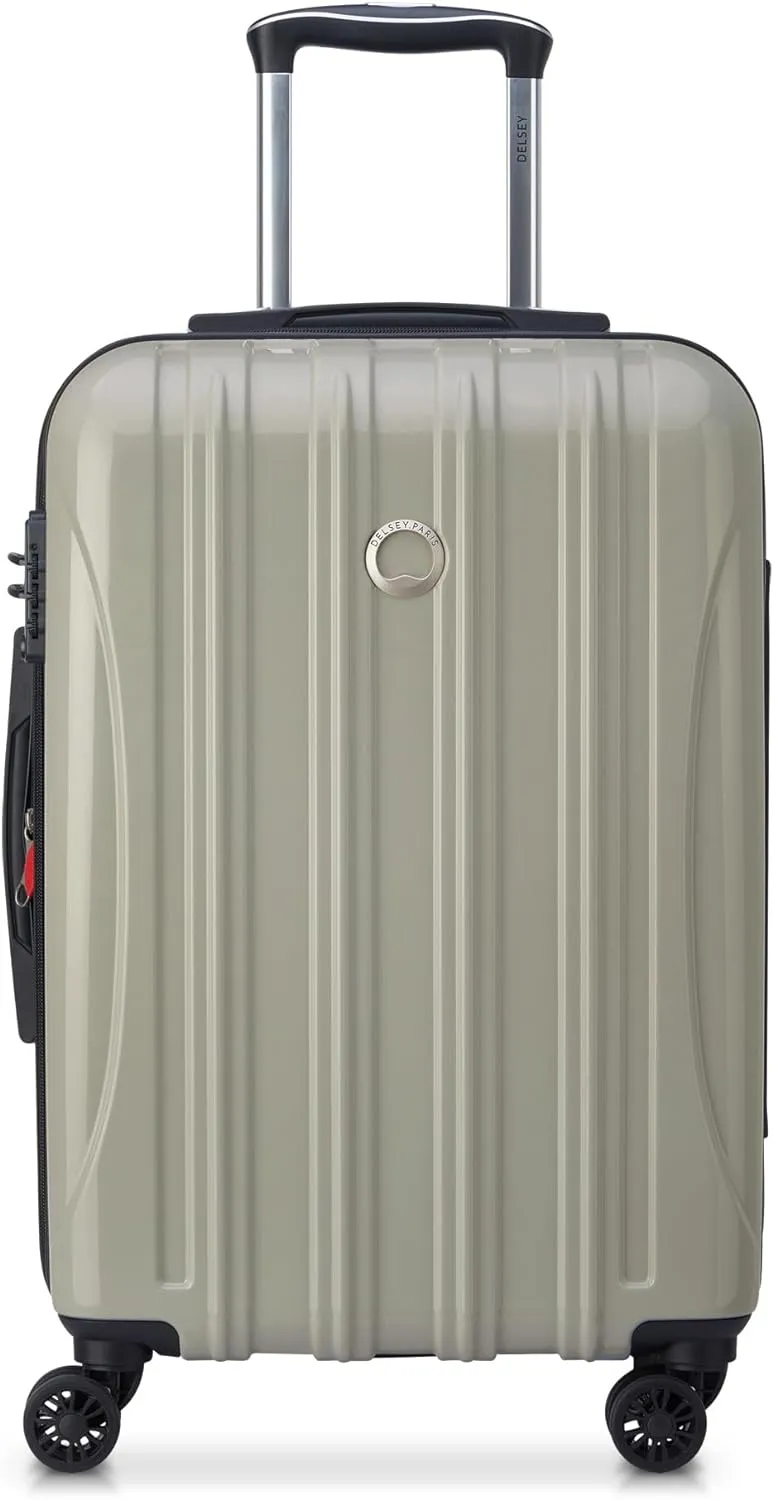 DELSEY PARIS Helium Aero Hardside Expandable Luggage with Spinner Wheels, Latte, 2-Piece Set (21/25)