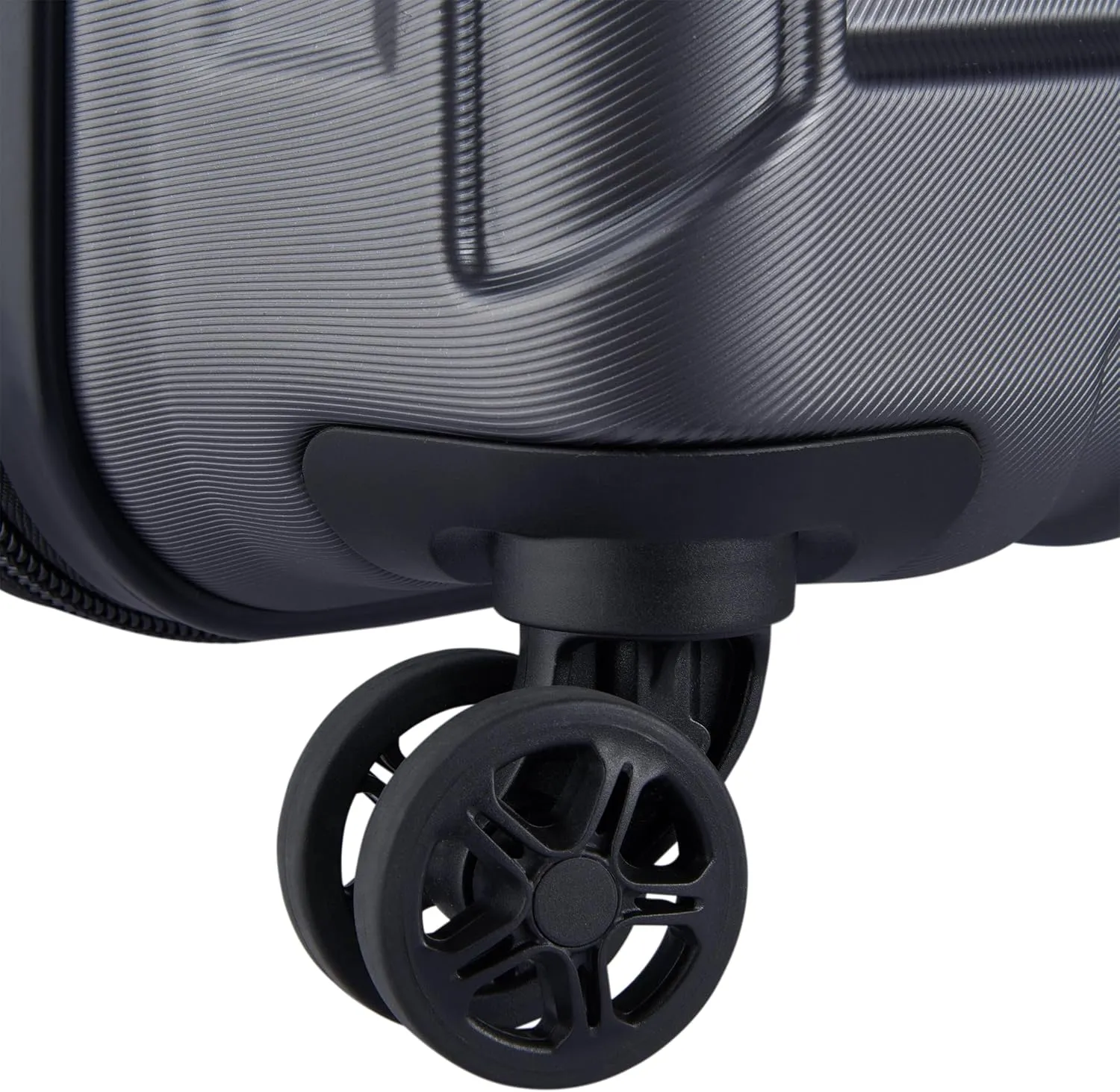 DELSEY PARIS Rempart Hardside Expandable Luggage Trunk with Spinner Wheels, Anthracite, Checked Medium 26 Inch