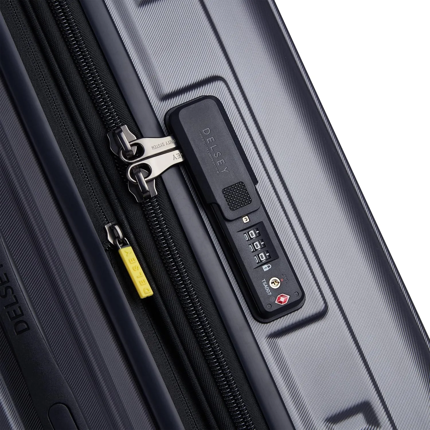 DELSEY PARIS Rempart Hardside Expandable Luggage Trunk with Spinner Wheels, Anthracite, Checked Medium 26 Inch