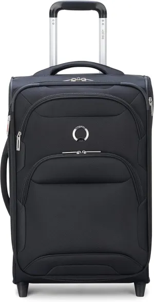 DELSEY PARIS Sky Max 2.0 Softside Expandable Luggage with Two Wheels, Black, Carry-on 21 Inch