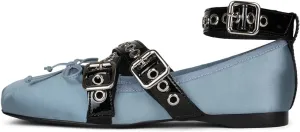 Divanne Ballet Flats for Women, Cross-Strap Ballerina Shoes Bowtie Mary Jane Flats Dress Ballet Shoes with Ankle Strap
