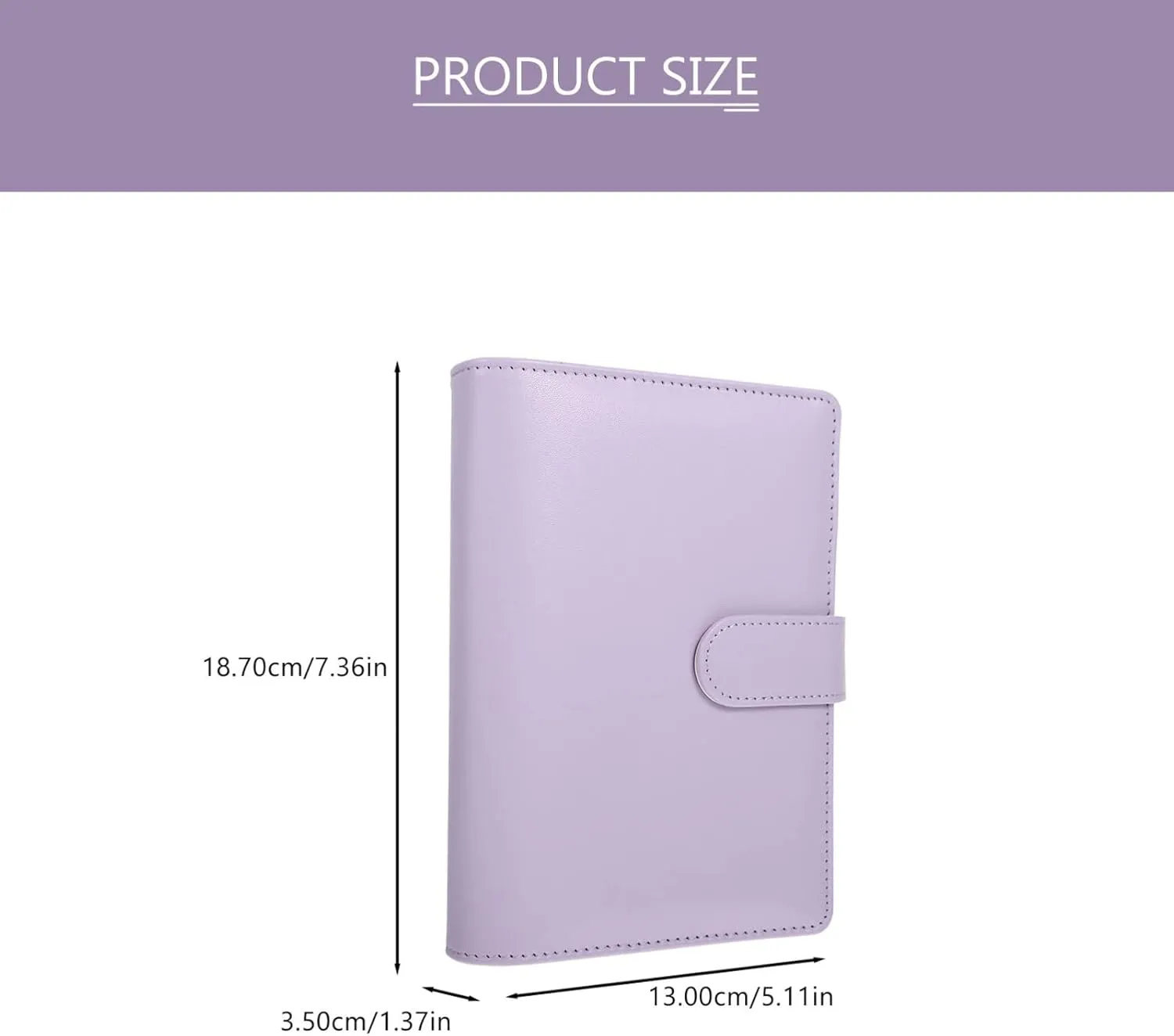 DOITOOL 1 Set Cash Binder with Cash Envelope Organizer PU Money Organizer for Budgeting Receipt Storage