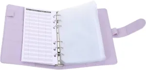 DOITOOL 1 Set Cash Binder with Cash Envelope Organizer PU Money Organizer for Budgeting Receipt Storage