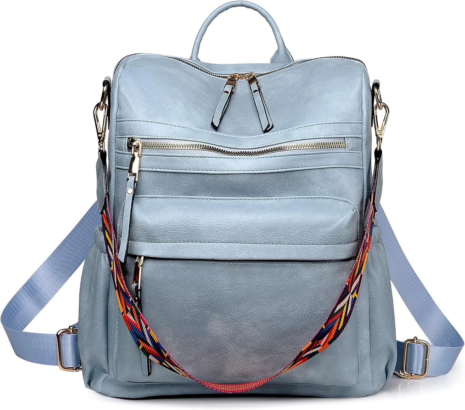 Dora & Liz Womens Backpack Purse Leather Fashion Travel Backpack Purse for Women Designer Ladies Shoulder Bags
