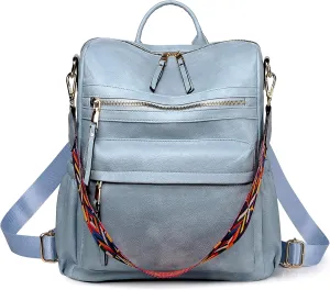 Dora & Liz Womens Backpack Purse Leather Fashion Travel Backpack Purse for Women Designer Ladies Shoulder Bags