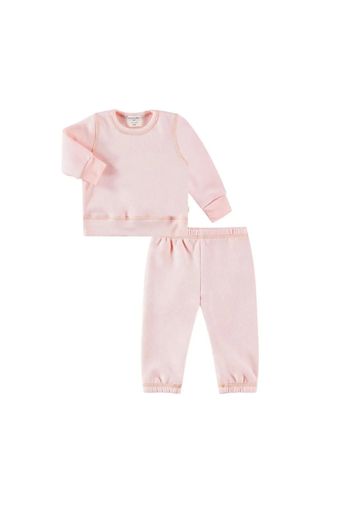 Eco-Fleece Ballet Pink Loungewear Set (Baby Girl)