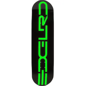 EDGLRD Tech Script Team Skateboard Deck Black/Green 8.5"