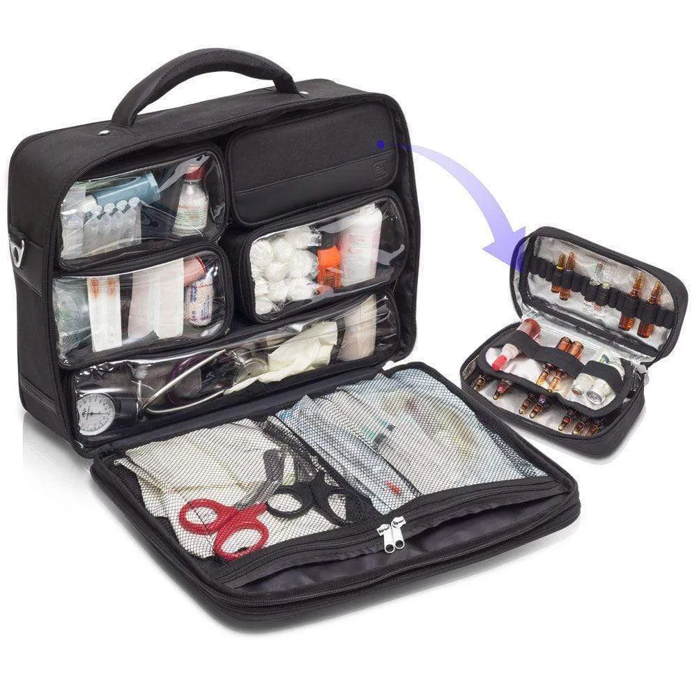 Elite Bags DOCTORS Bag in Black Twill Polyamide