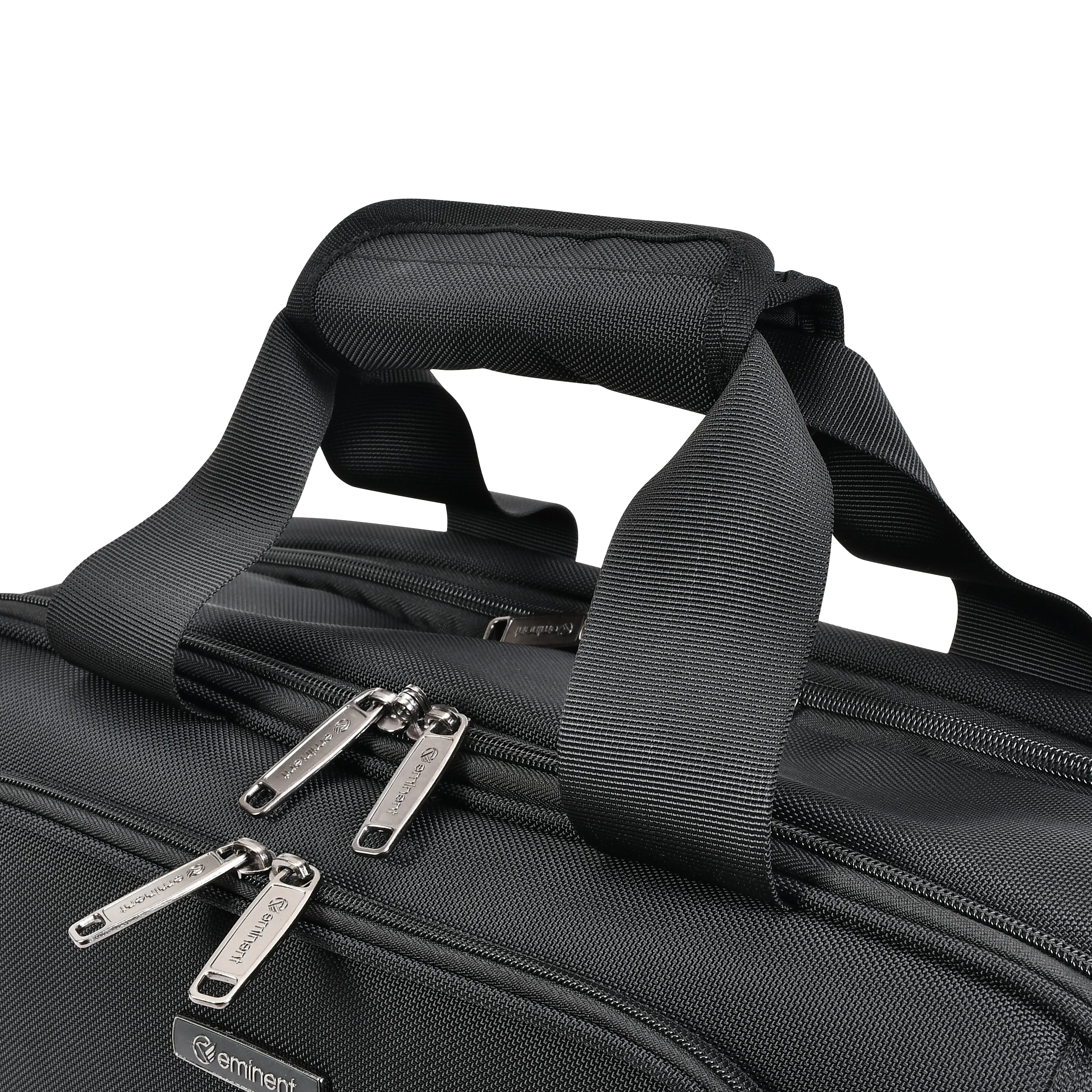 Eminent Premium 17inch Shoulder Business Laptop Bag Polyester Light Weight 180° Opening Business Laptop Case for Men Women on Travel Business, V322-17