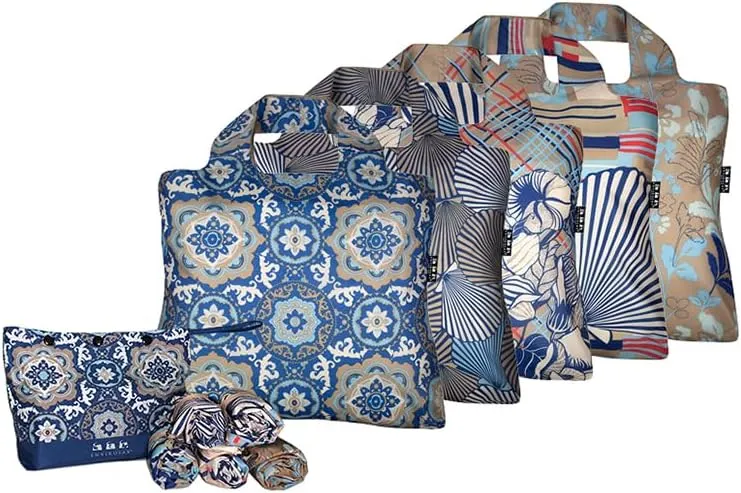 Envirosax Mallorca Reusable Tote Bag, Multicolor, 19.5" x 16.5"