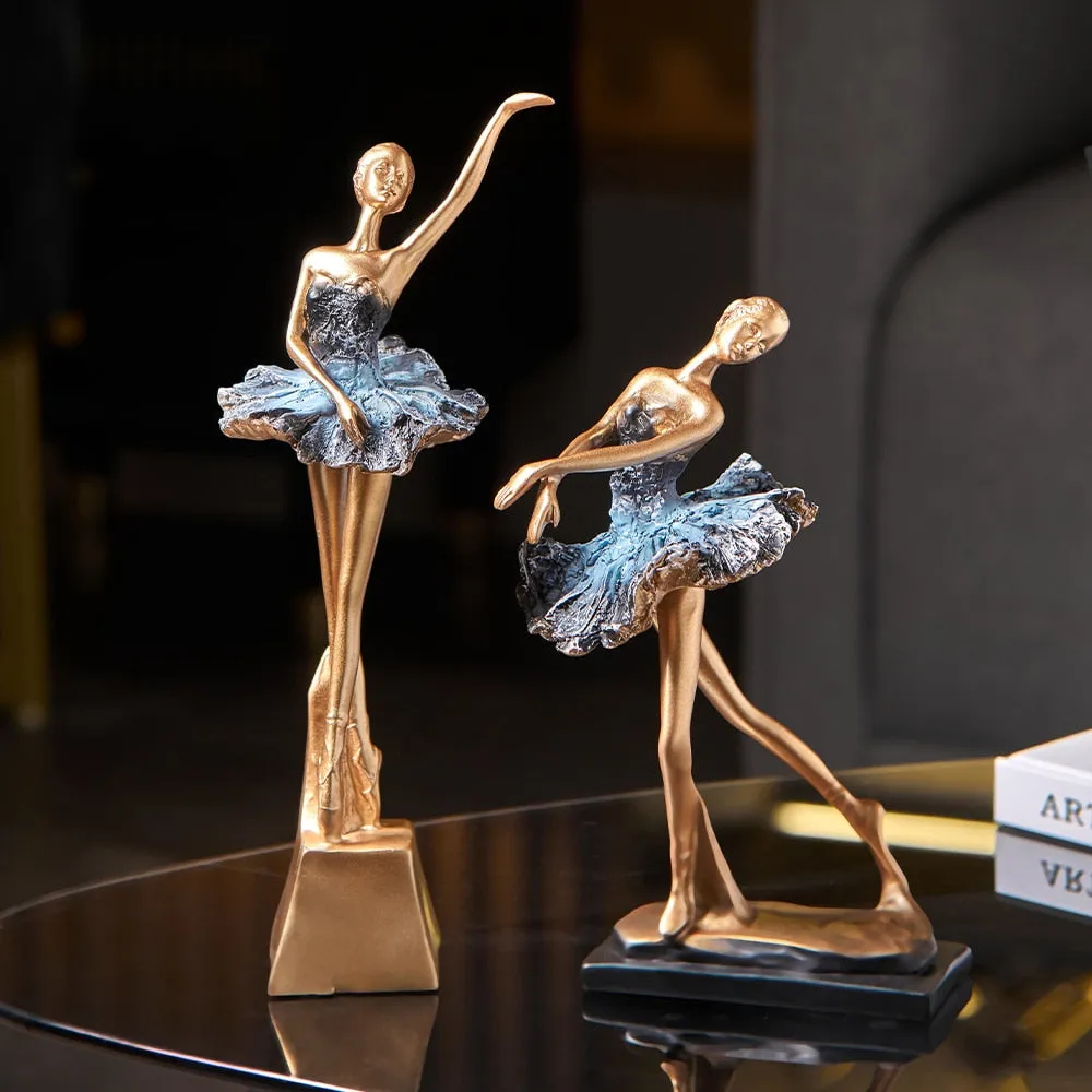 European Style Elegant Ballet Girl Decorative Ornaments Living Room Decoration Accessories Wine Cabinet Decoration Home Decor