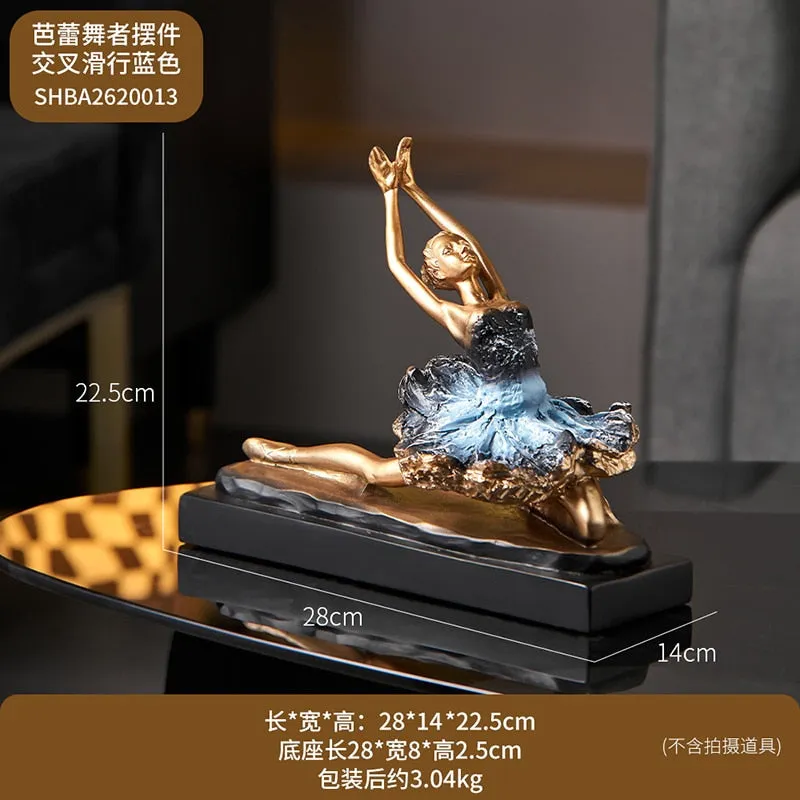 European Style Elegant Ballet Girl Decorative Ornaments Living Room Decoration Accessories Wine Cabinet Decoration Home Decor