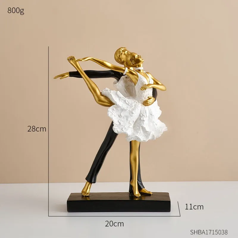 European Style Elegant Ballet Girl Decorative Ornaments Living Room Decoration Accessories Wine Cabinet Decoration Home Decor