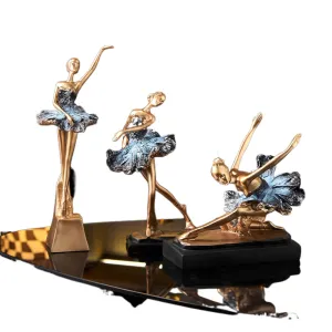 European Style Elegant Ballet Girl Decorative Ornaments Living Room Decoration Accessories Wine Cabinet Decoration Home Decor