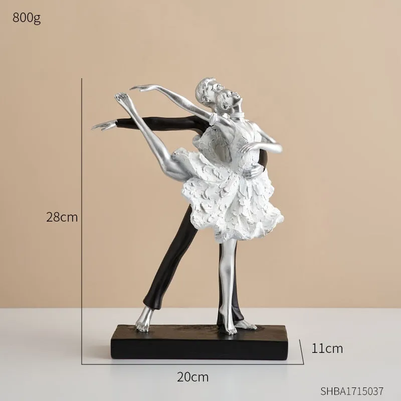 European Style Elegant Ballet Girl Decorative Ornaments Living Room Decoration Accessories Wine Cabinet Decoration Home Decor