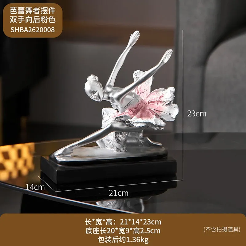 European Style Elegant Ballet Girl Decorative Ornaments Living Room Decoration Accessories Wine Cabinet Decoration Home Decor
