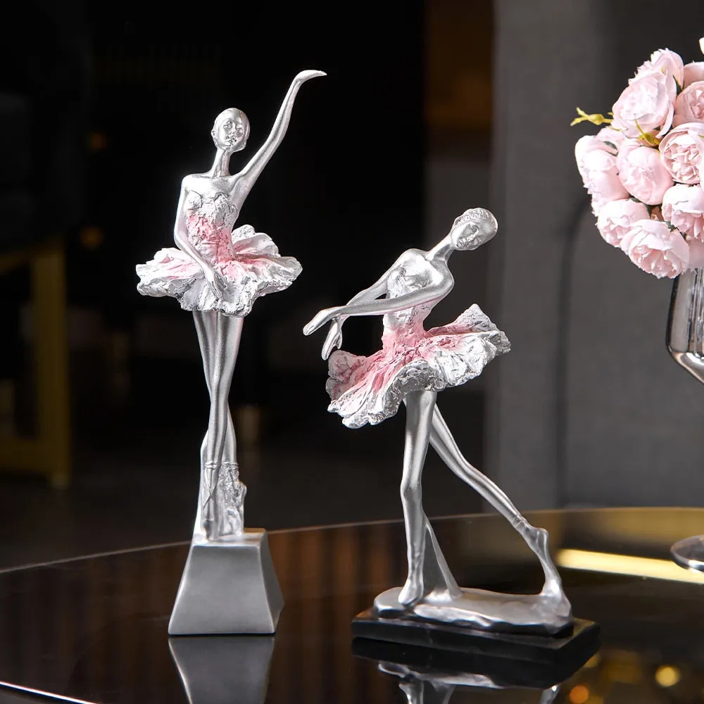 European Style Elegant Ballet Girl Decorative Ornaments Living Room Decoration Accessories Wine Cabinet Decoration Home Decor