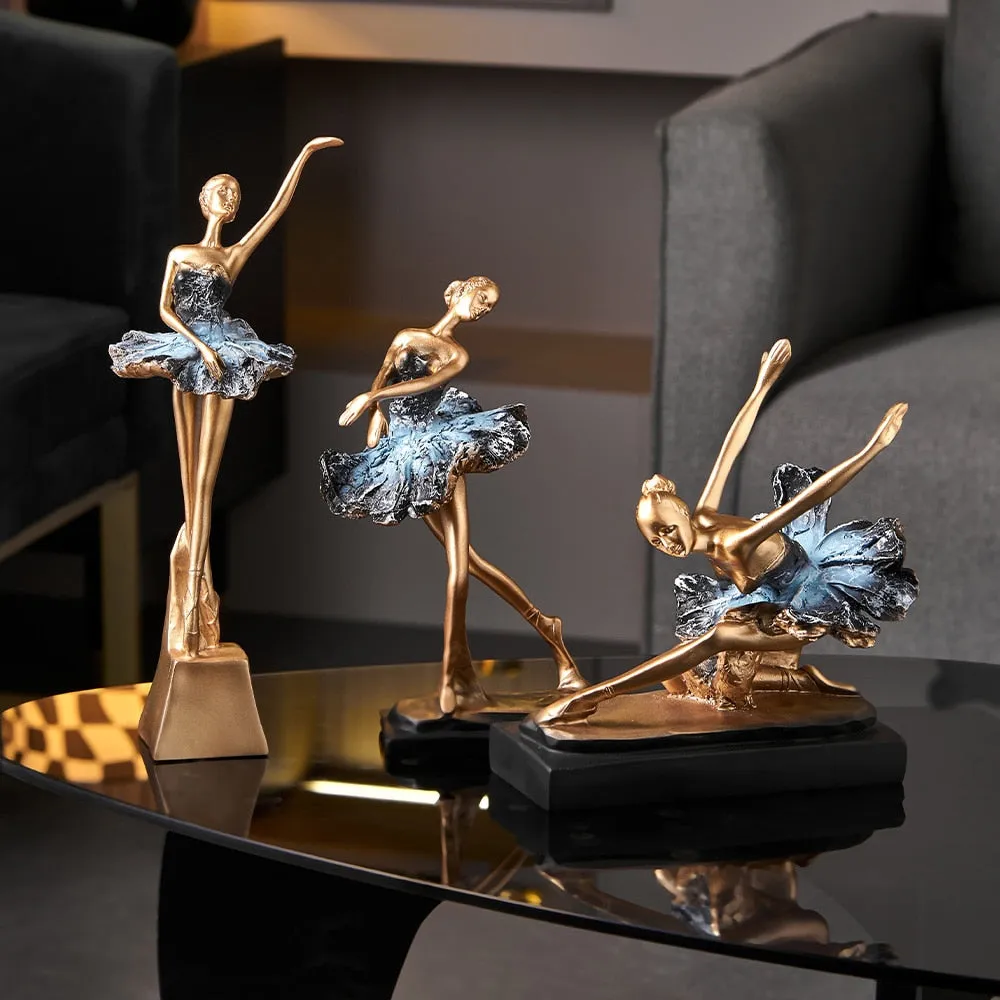 European Style Elegant Ballet Girl Decorative Ornaments Living Room Decoration Accessories Wine Cabinet Decoration Home Decor