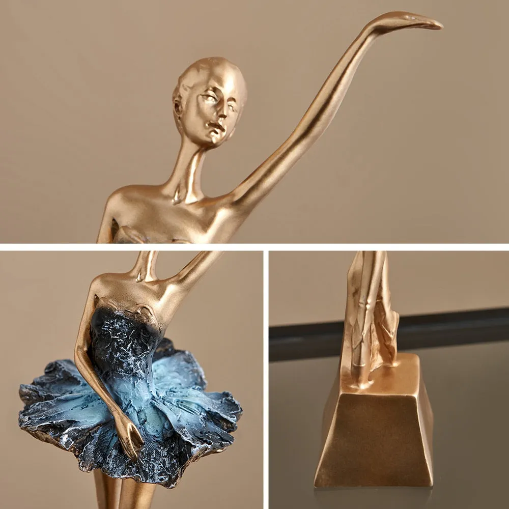 European Style Elegant Ballet Girl Decorative Ornaments Living Room Decoration Accessories Wine Cabinet Decoration Home Decor