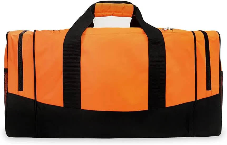 Everest Sporty Crossover Duffel Bag, Orange, One Size,020-OG/BK