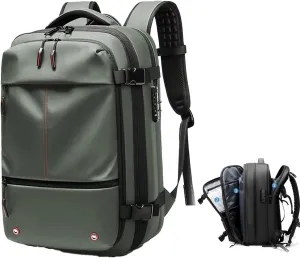 Ezyvac Rucksack, Easyvacpac Backpack, 60L Expandable Vaccage Bag Water Resistant, Anti Theft Vacuum Back Pack (Green)