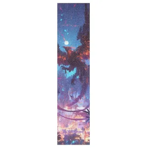 Fantasy Phoenix Bird Neon Color Skateboard Grip Tape roll Anti Slip Grip Tape for Scooters Deck Longboard Grip Tape Waterproof Cruiser Board Grip Tape, 44×10 Inch