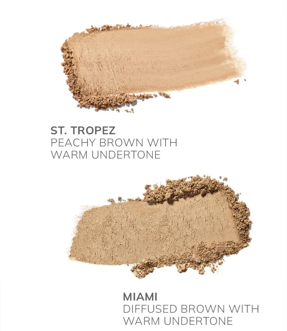 FARMASi Powder Bronzer Blush Skin Makeup, Highly Pigmented, Cushiony Formula with Nourishing Vegetable Squalene and Smooth-Satin Finish, Refreshing Moisture Boost 0.4 Fl Oz /12g -03 Rio
