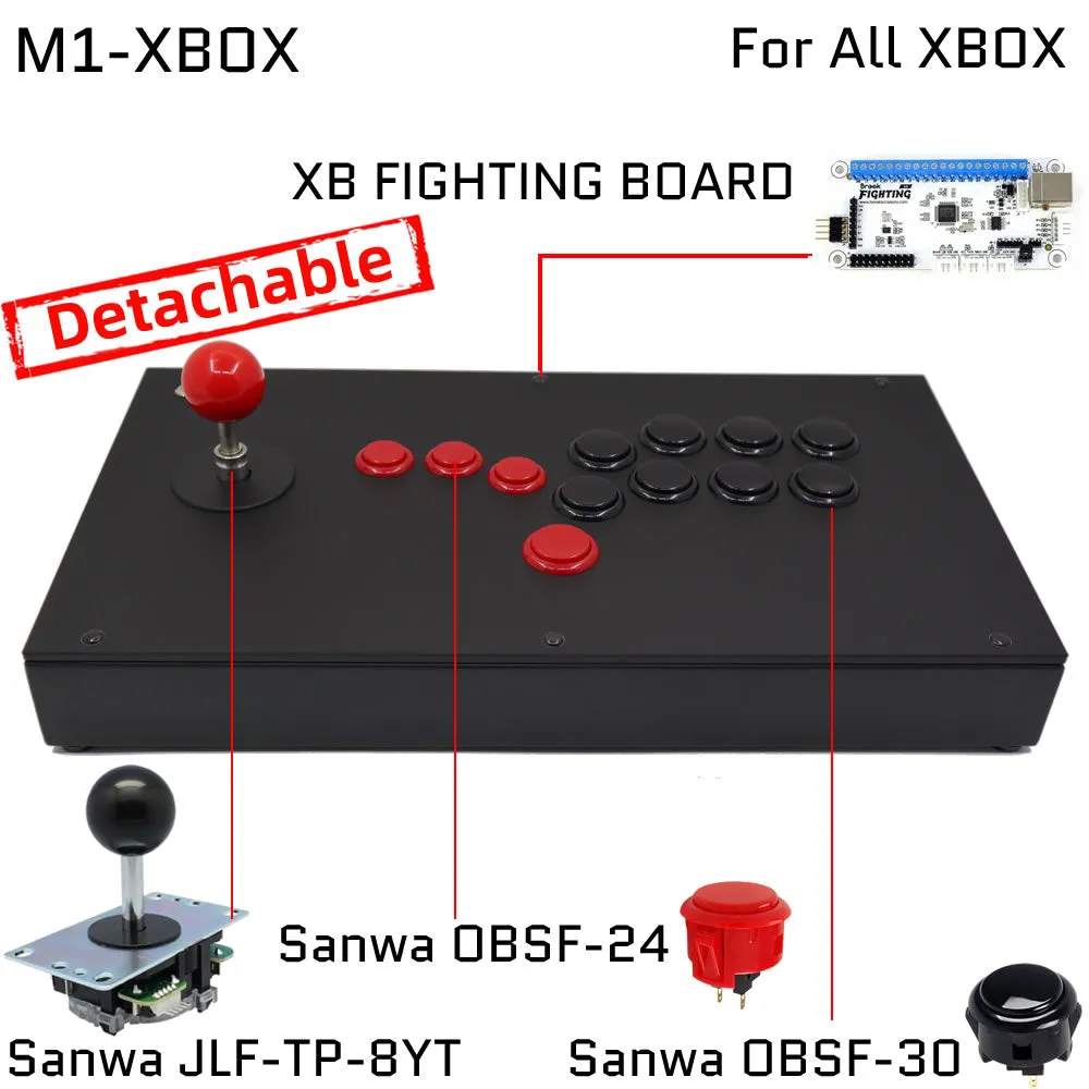 FightBox M1 All Button Leverless Arcade Game Controller for PC/PS/XBOX/SWITCH